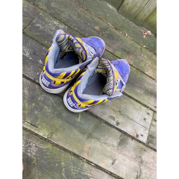 Vintage Reebok Retro Pump Shaq Attaq LSU Lakers Purple Yellow Shoes Men’s Sz 10 - Picture 6 of 10